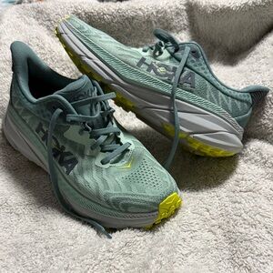 Hoka Women's Athletic Shoes - Mint Green and Lime